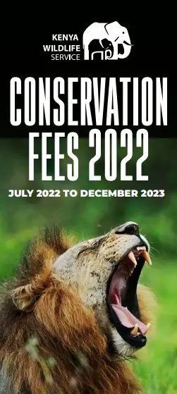 KWS Conservation Fees 2022